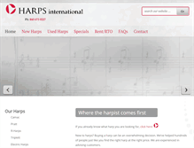 Tablet Screenshot of harps-international.com